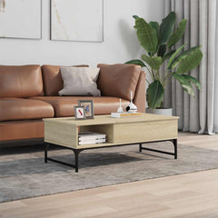 Coffee Table Engineered Wood and Metal
