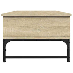 vidaXL Coffee Table Sonoma Oak 100x50x35 cm Engineered Wood and Metal 6