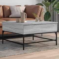 vidaXL Coffee Table Engineered Wood and Metal