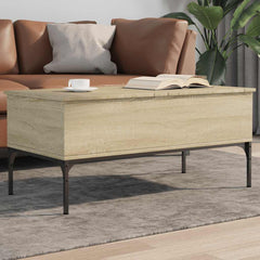 vidaXL Coffee Table 100x50x45 cm Engineered Wood and Metal