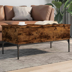 vidaXL Coffee Table 100x50x45 cm Engineered Wood and Metal