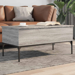 vidaXL Coffee Table 100x50x45 cm Engineered Wood and Metal