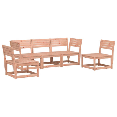 5 Piece Garden Sofa Set Solid Wood Douglas