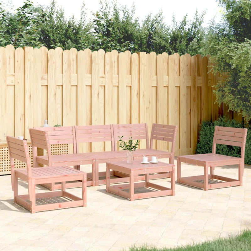 5 Piece Garden Sofa Set Solid Wood Douglas