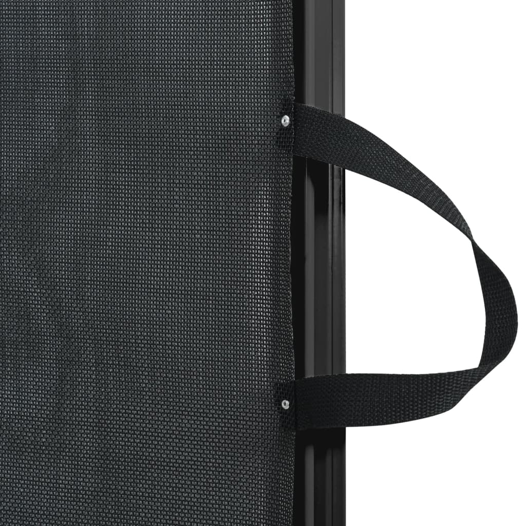 vidaXL Retractable Pet Gate Black 117.5x125 cm 6