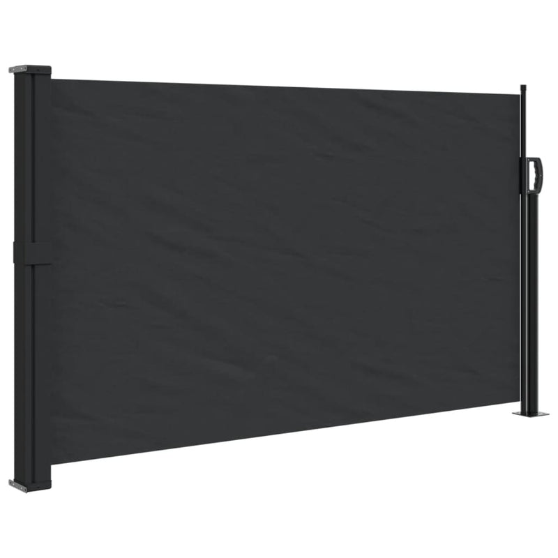 Retractable Side Awning Black 120x300 cm