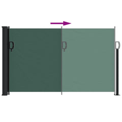 vidaXL Retractable Side Awning Dark Green 117x300 cm 5