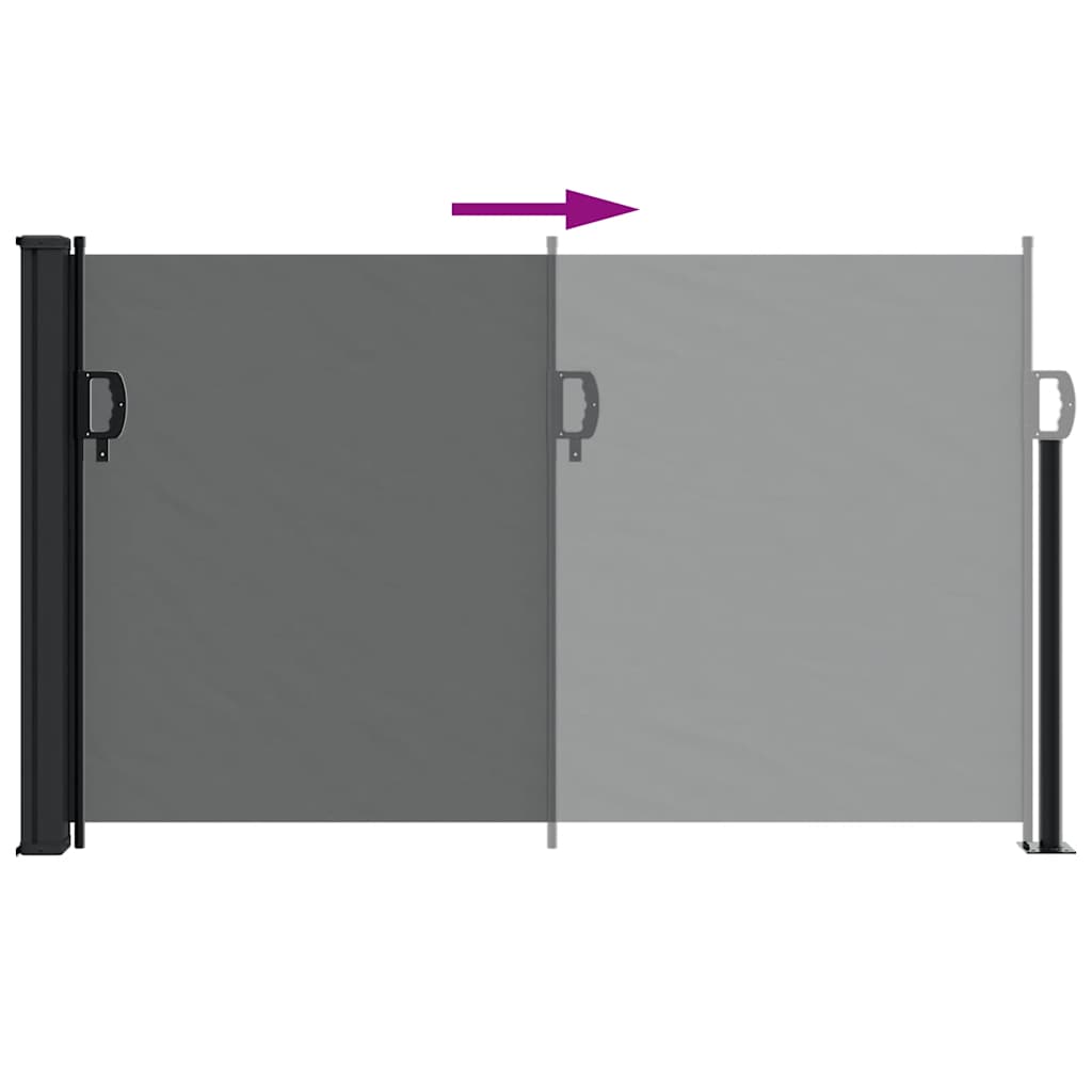 vidaXL Retractable Side Awning Anthracite 117x300 cm 6
