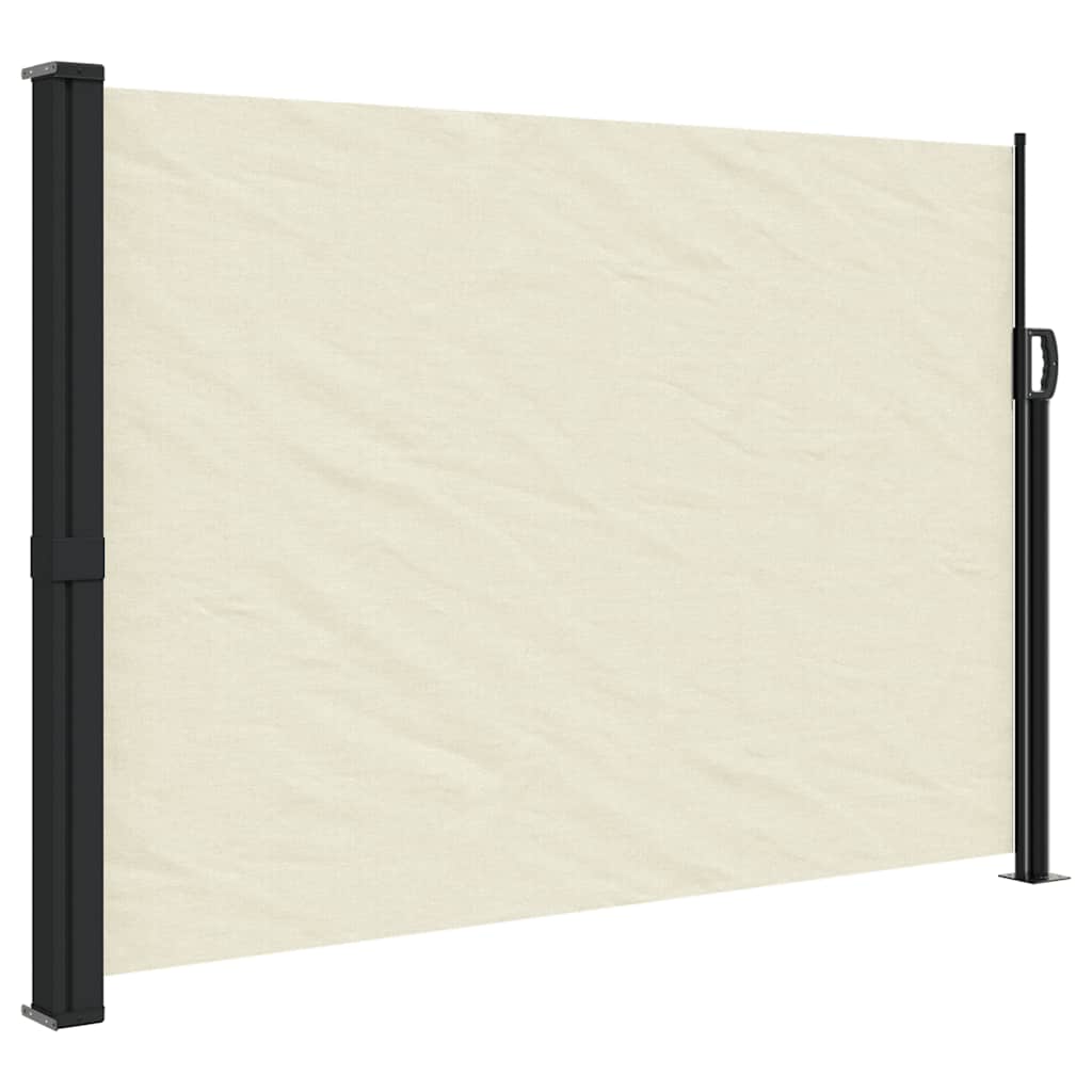 vidaXL Retractable Side Awning Cream 140x300 cm 2