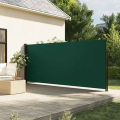 vidaXL Retractable Side Awning Dark Green 160x300 cm 1
