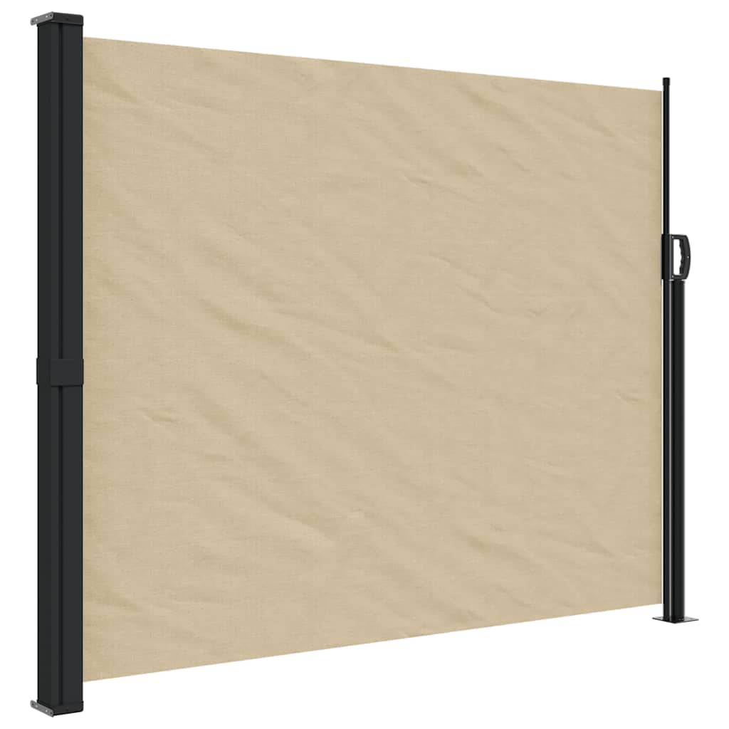 vidaXL Retractable Side Awning Beige 170x300 cm 2