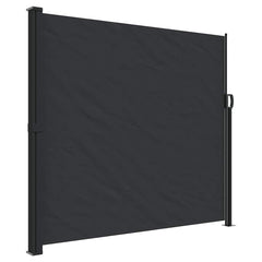 Retractable Side Awning 180x300 cm Drop 300 cm Width 180 cm Black