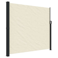 vidaXL Retractable Side Awning Cream 180x300 cm 2
