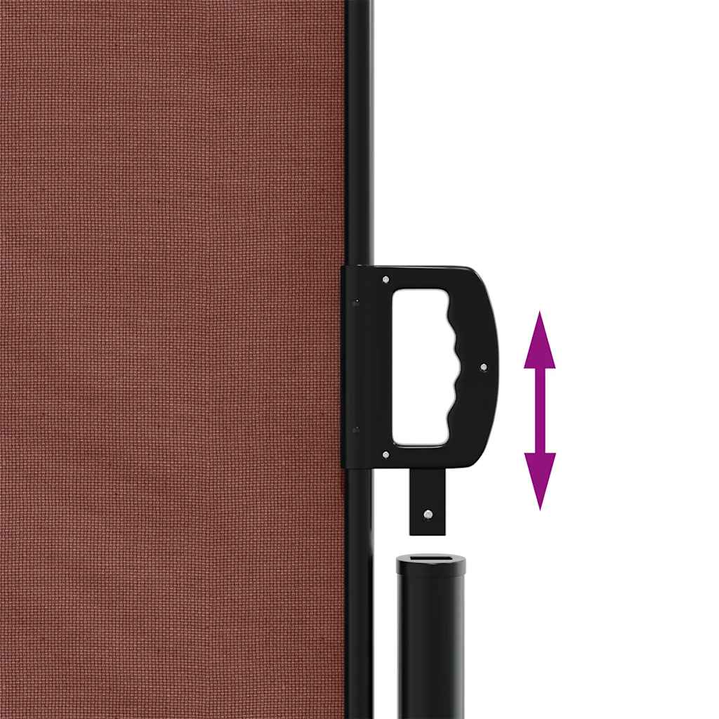 vidaXL Retractable Side Awning Brown 180x300 cm 6
