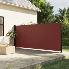 vidaXL Retractable Side Awning Brown 180x300 cm 1