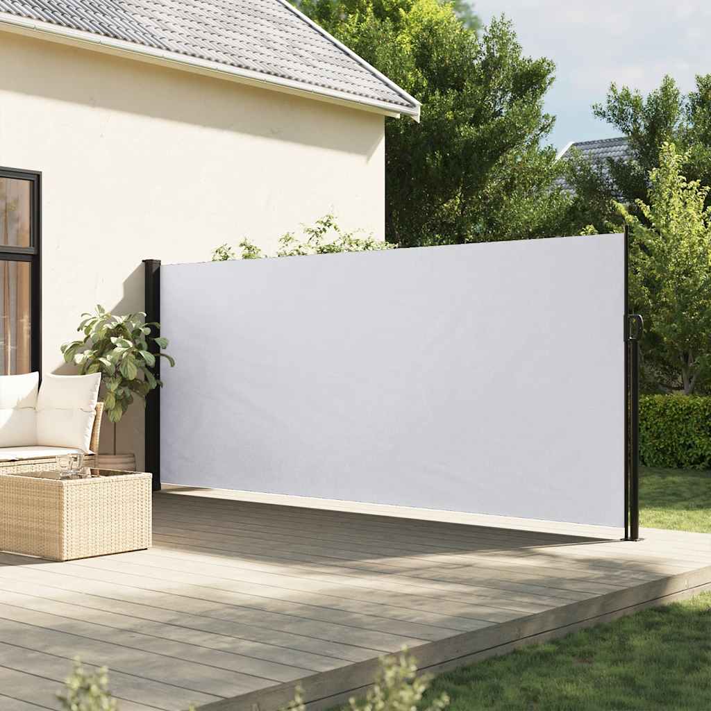 vidaXL Retractable Side Awning White 180x300 cm 1