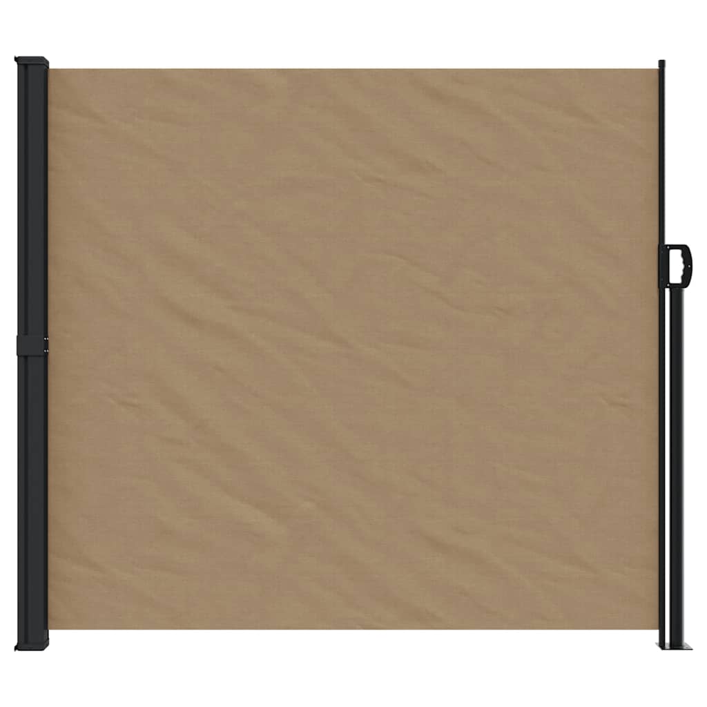 vidaXL Retractable Side Awning Taupe 180x300 cm 3