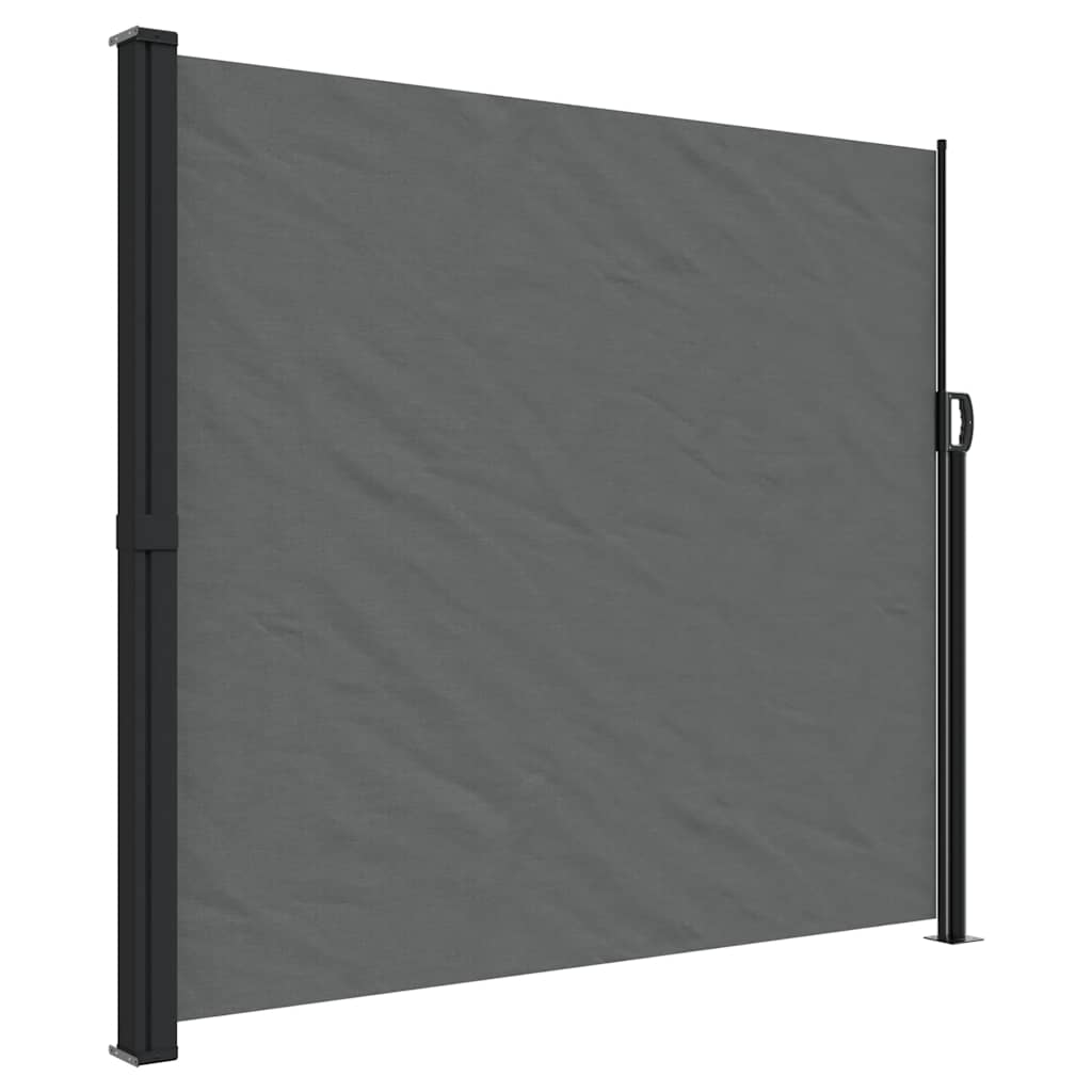 Retractable Side Awning 180x300 cm Drop 300 cm Width 180 cm Anthracite