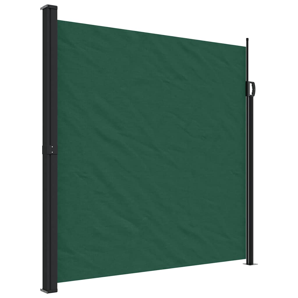 vidaXL Retractable Side Awning Dark Green 200x300 cm 2
