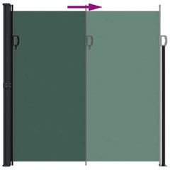 vidaXL Retractable Side Awning Dark Green 200x300 cm 5