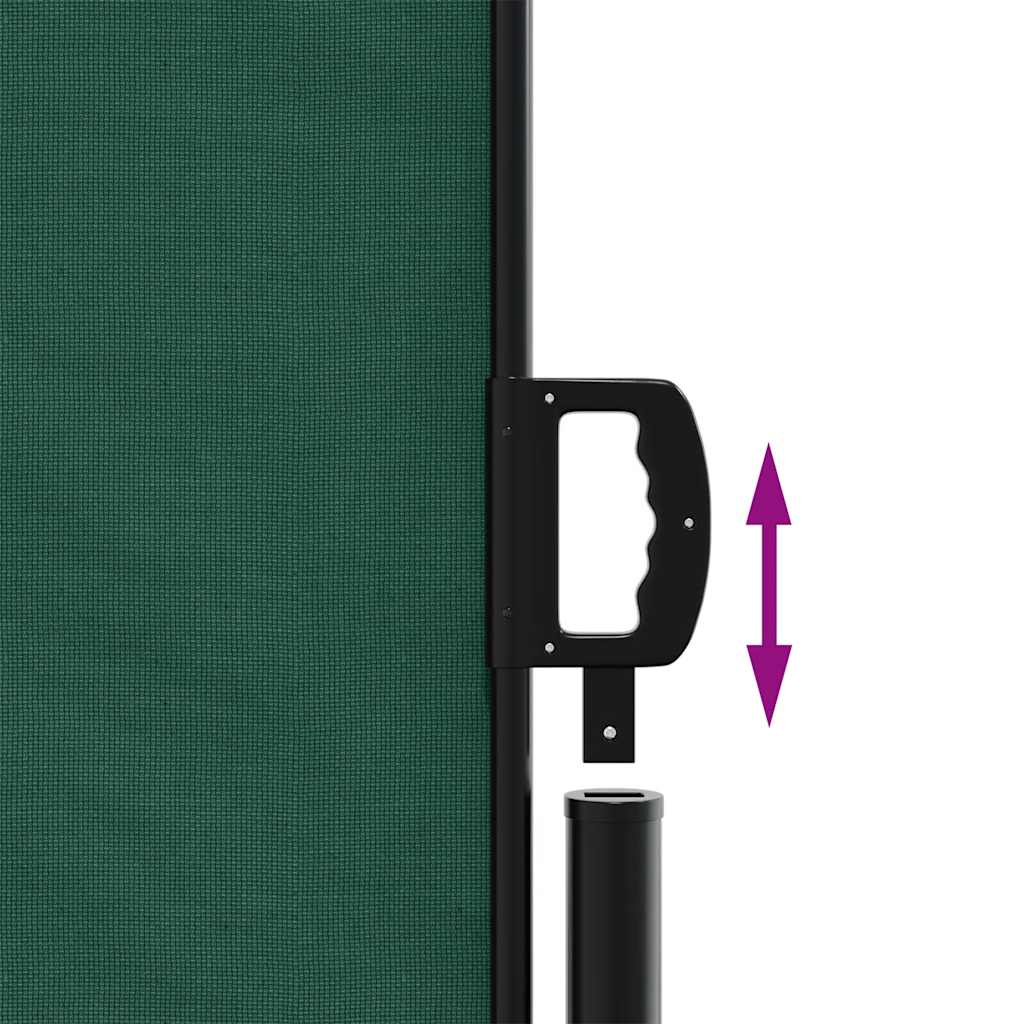 vidaXL Retractable Side Awning Dark Green 200x300 cm 6