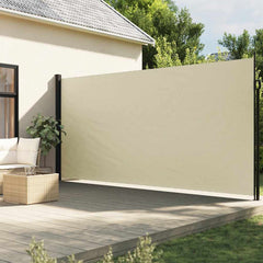 vidaXL Retractable Side Awning Cream 220x300 cm 1
