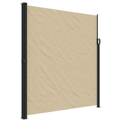 vidaXL Retractable Side Awning Beige 220x300 cm 2
