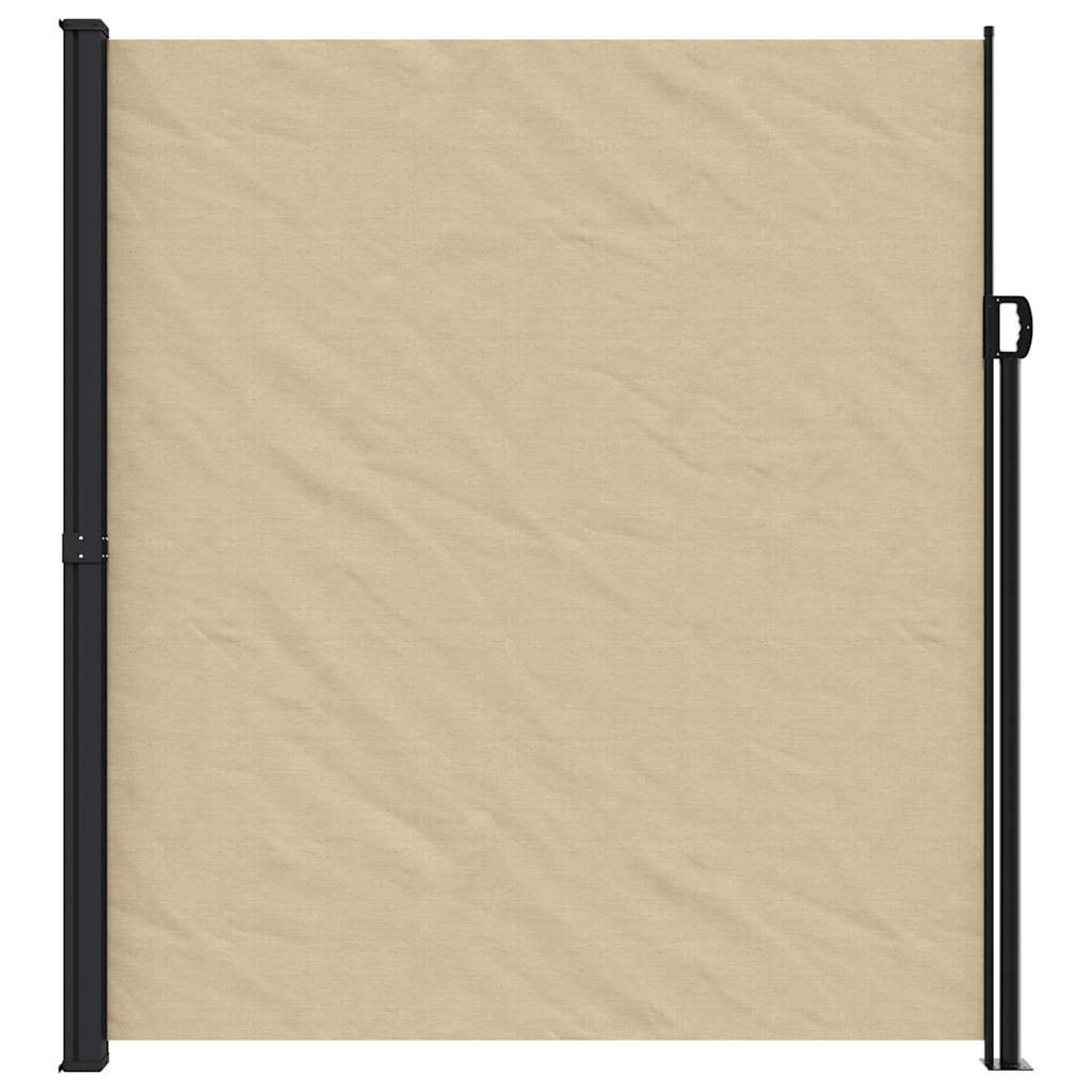 vidaXL Retractable Side Awning Beige 220x300 cm 3