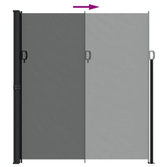 vidaXL Retractable Side Awning Anthracite 220x300 cm 6