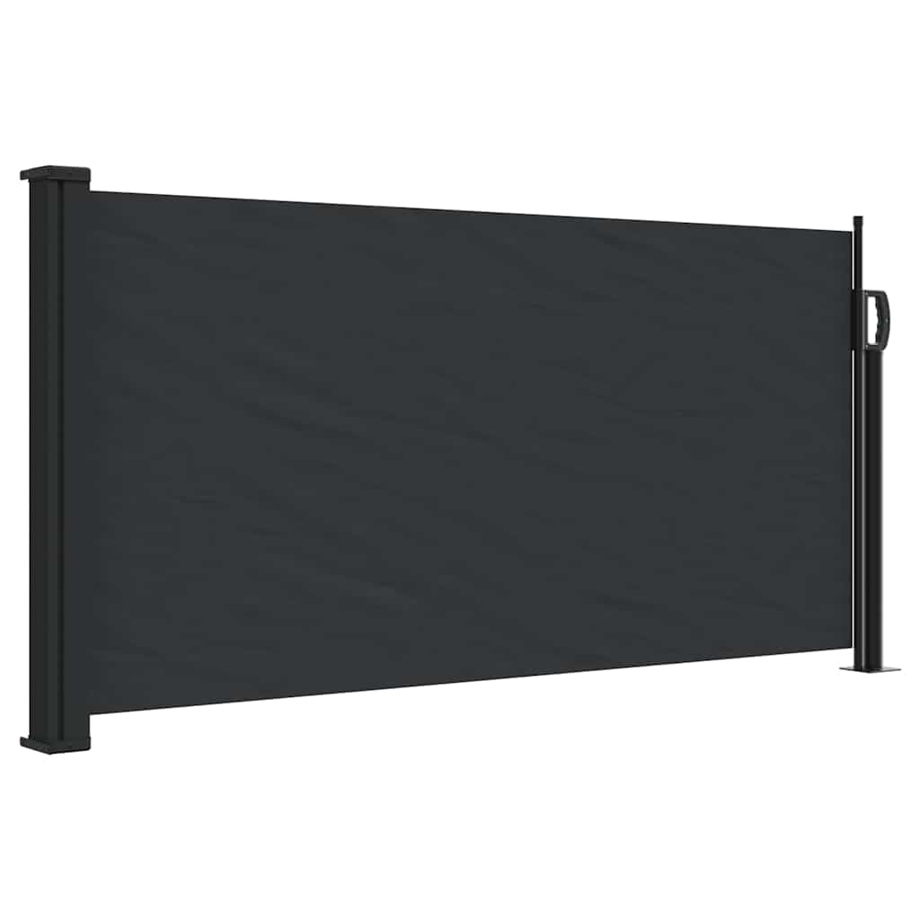 Retractable Side Awning 100x500 cm Drop 500 cm Width 100 cm Black