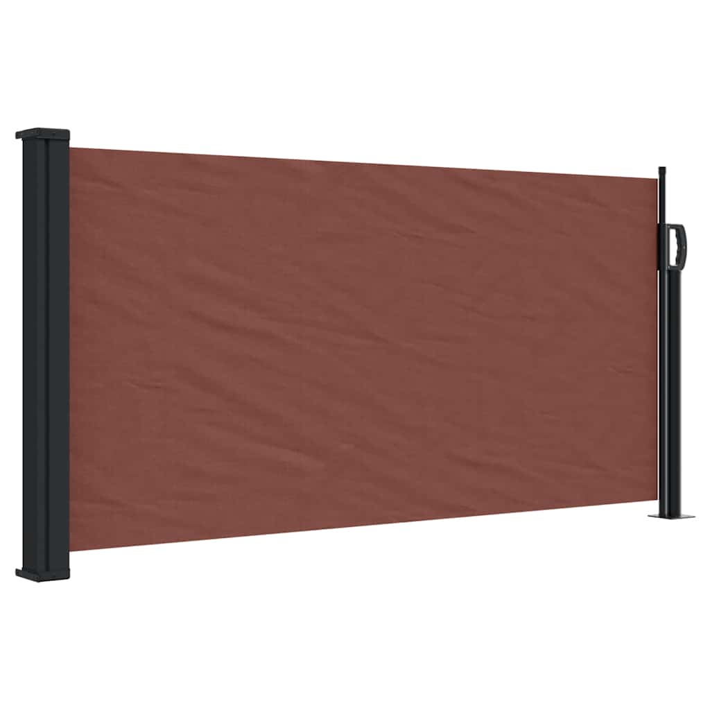 Retractable Side Awning 100x500 cm Drop 500 cm Width 100 cm Brown