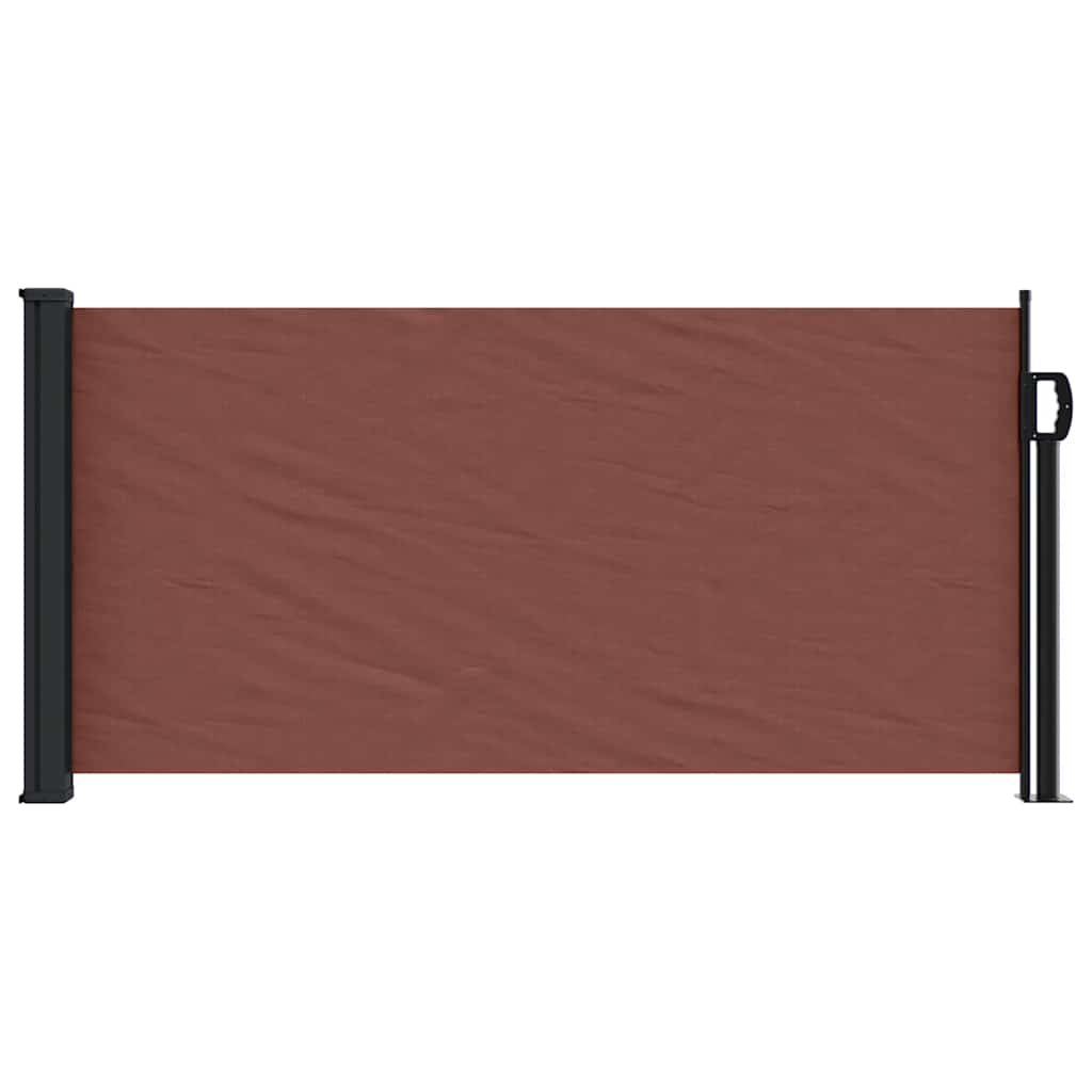 Retractable Side Awning 100x500 cm Drop 500 cm Width 100 cm Brown