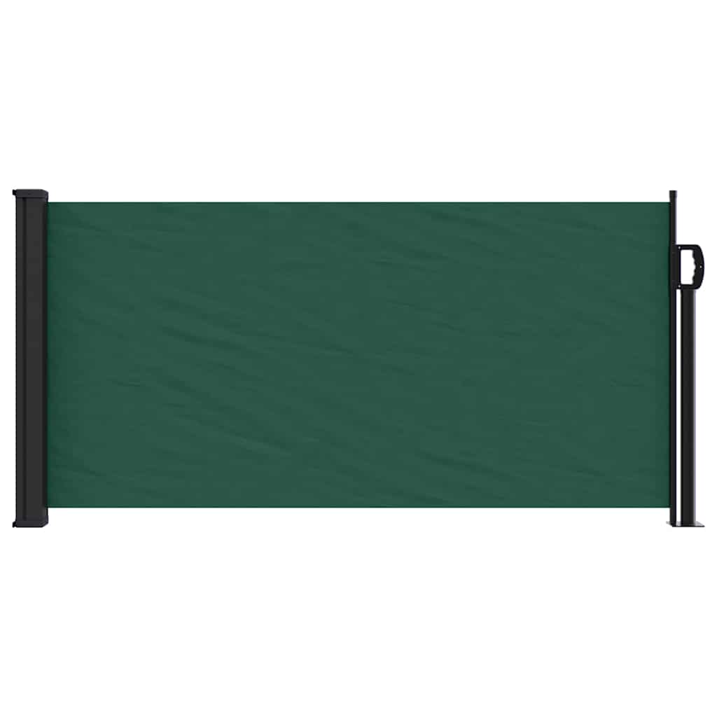 Retractable Side Awning 100x500 cm Drop 500 cm Width 100 cm Dark green