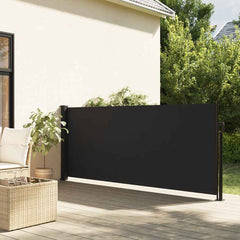 vidaXL Retractable Side Awning Black 140x500 cm 1