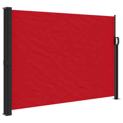 Retractable Side Awning Red 140x500 cm