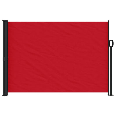 Retractable Side Awning Red 140x500 cm