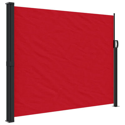 Retractable Side Awning Red 160x500 cm