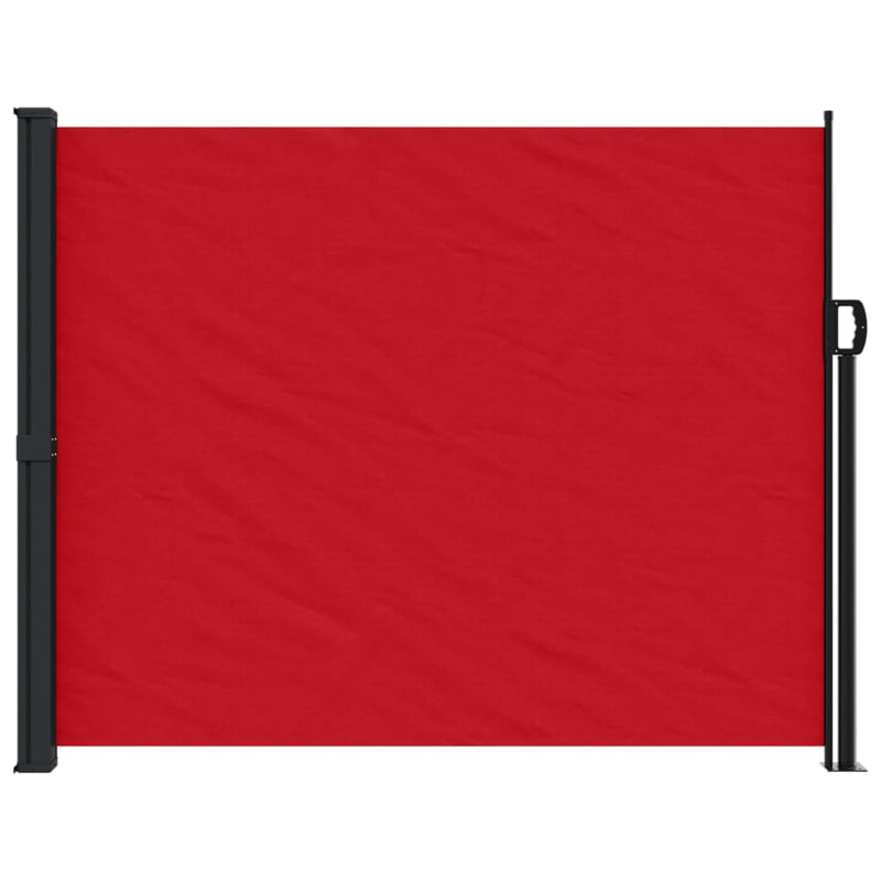 Retractable Side Awning Red 160x500 cm