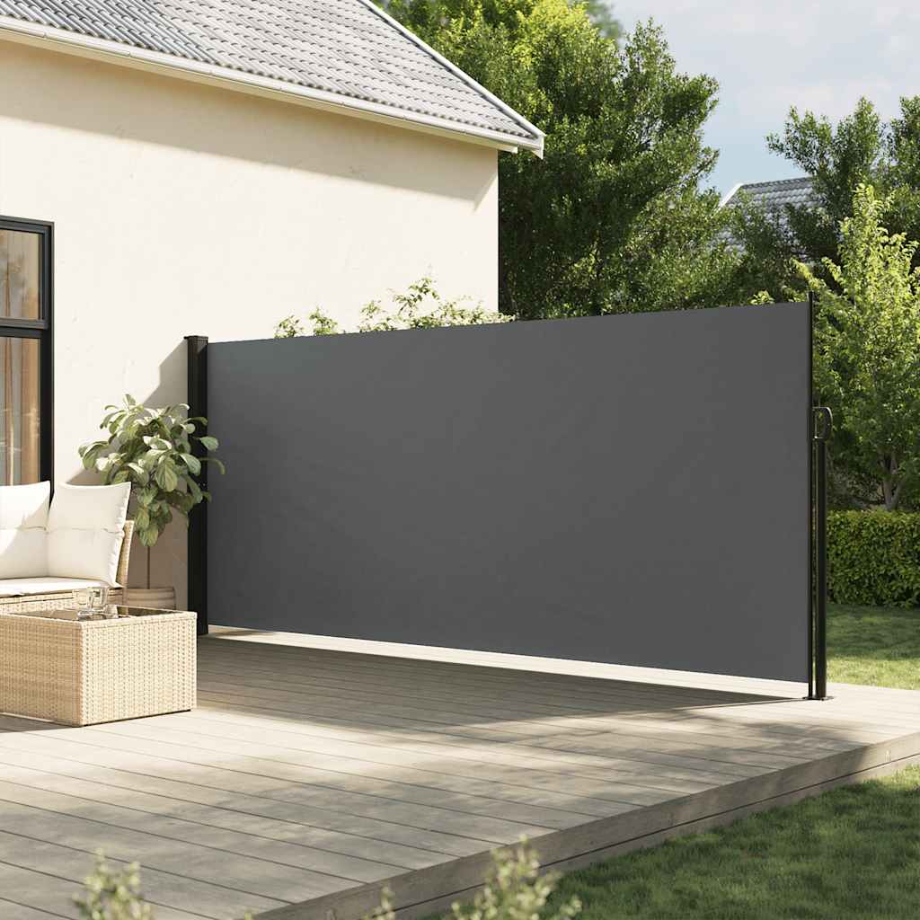 vidaXL Retractable Side Awning Anthracite 160x500 cm 1