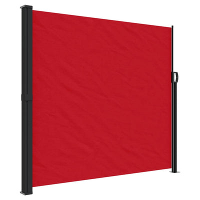 Retractable Side Awning Red 180x500 cm