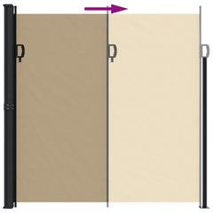 vidaXL Retractable Side Awning Beige 200x500 cm 5