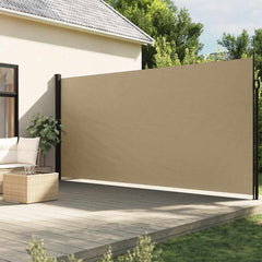 vidaXL Retractable Side Awning Beige 200x500 cm 1