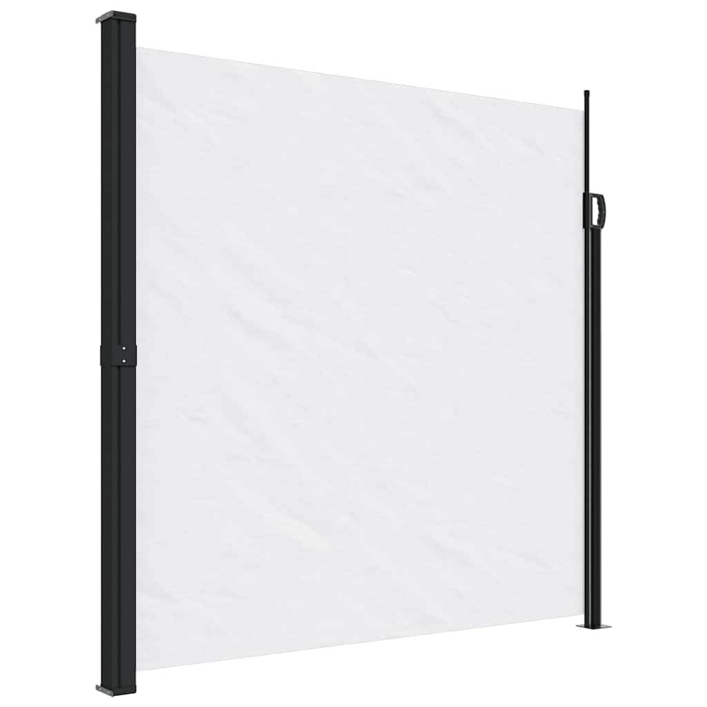 vidaXL Retractable Side Awning White 200x500 cm 2