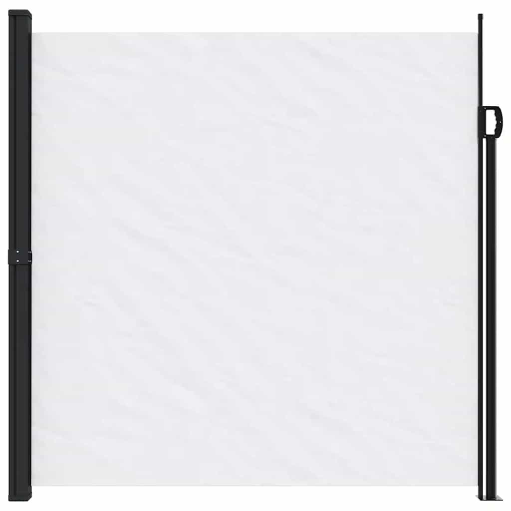 vidaXL Retractable Side Awning White 200x500 cm 3