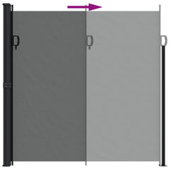 vidaXL Retractable Side Awning Anthracite 200x500 cm 6