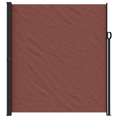 Retractable Side Awning Brown 220x500 cm