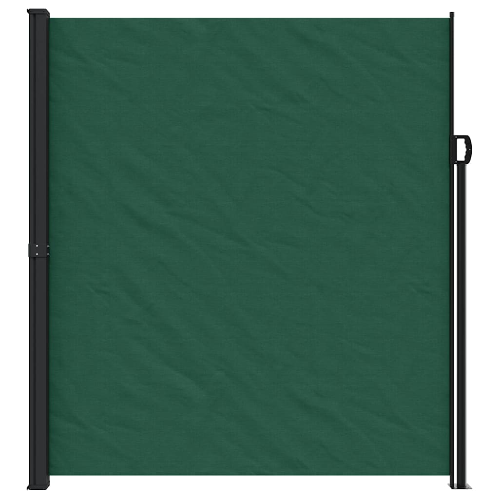 vidaXL Retractable Side Awning Dark Green 220x500 cm 3
