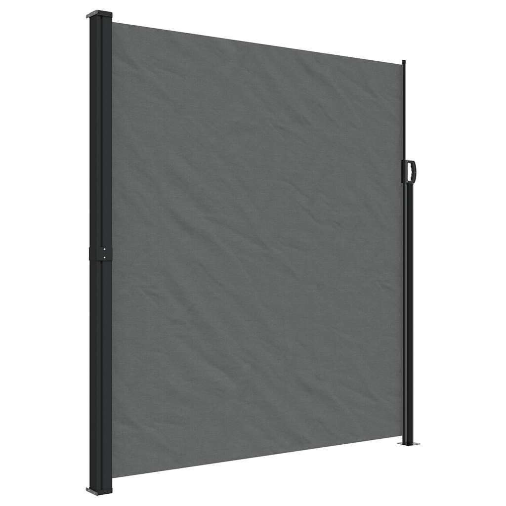 vidaXL Retractable Side Awning Anthracite 220x500 cm 2