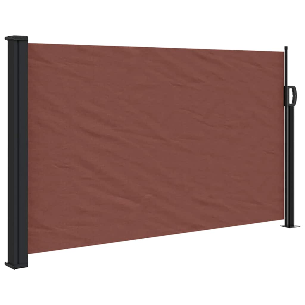Retractable Side Awning 120x600 cm Drop 600 cm Width 120 cm Brown