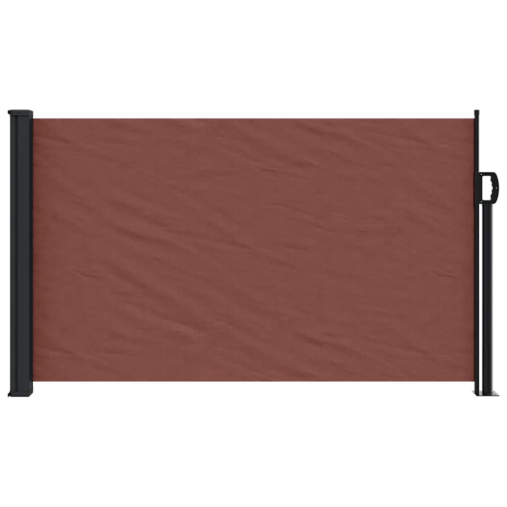 Retractable Side Awning 120x600 cm Drop 600 cm Width 120 cm Brown